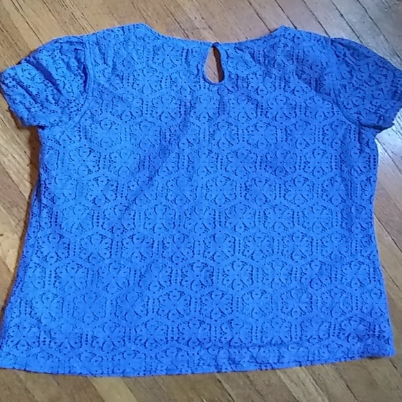 Blue Merona Lace Blouse - Picture 4 of 4